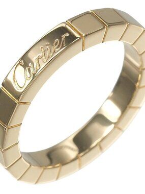 CARTIER Lanieres Ring K18 Pink Gold #4.9(US Size) 5.58g Women
